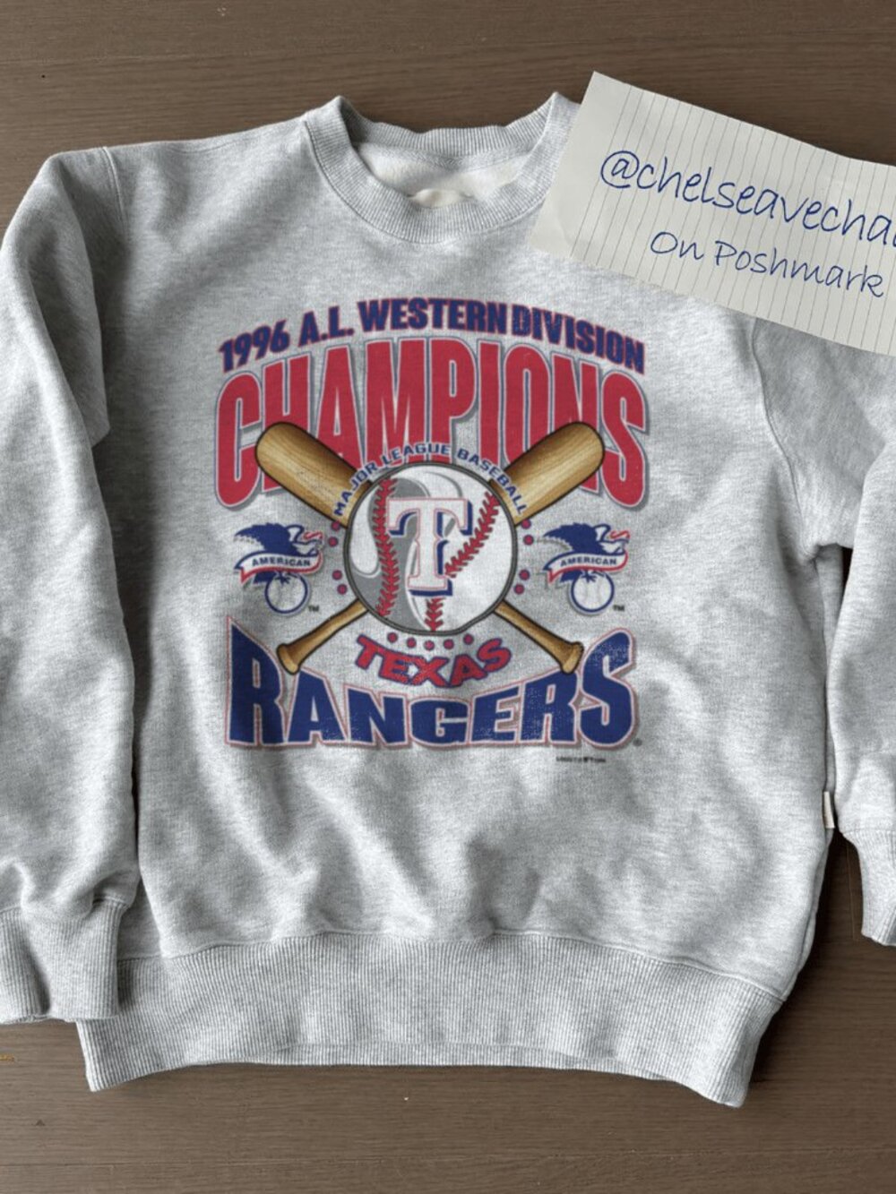 Vintage 1996 Texas Rangers Champions Baseball Sweatshirt, MLB Men Women Shirt